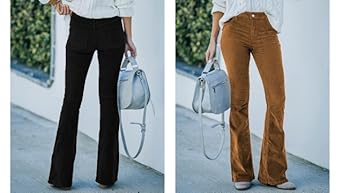 パンツ CLANE CORDUROY BELL BOTTOM PANTS Men's Corduroy Bell Bottom Flares Pants 60s 70s Outfits